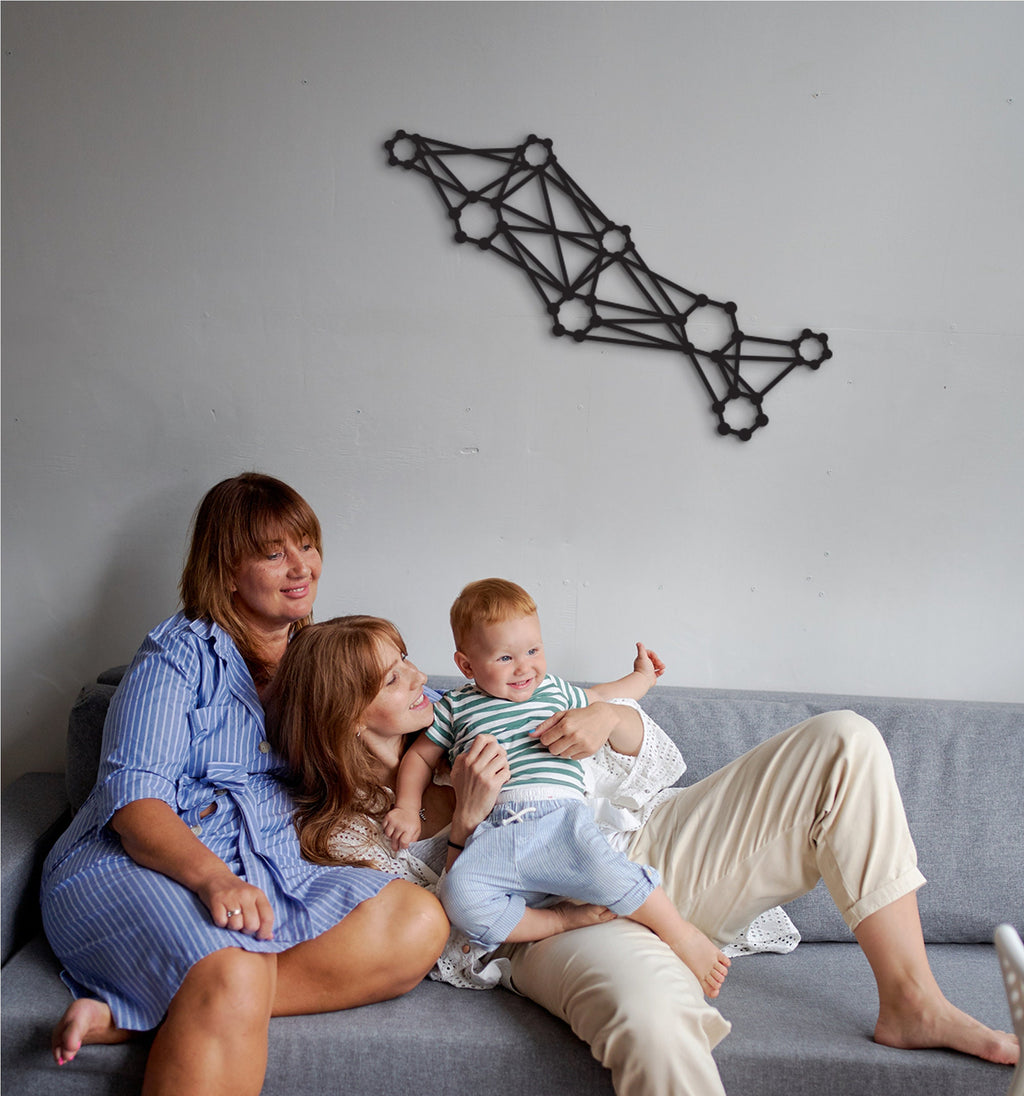 Biotechnology Molecular Structure Wall Art: Clinic Office Decor