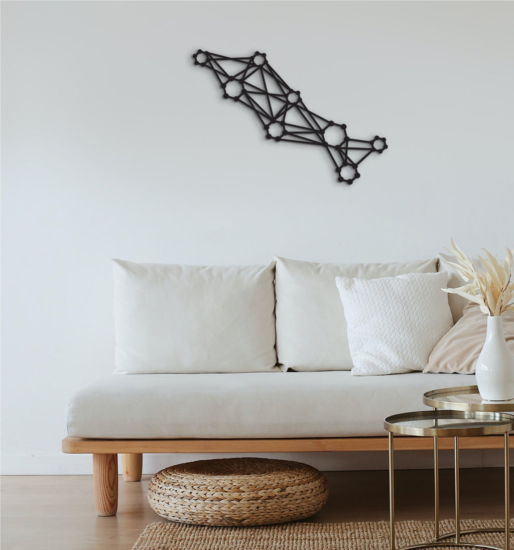 Biotechnology Molecular Structure Wall Art: Clinic Office Decor