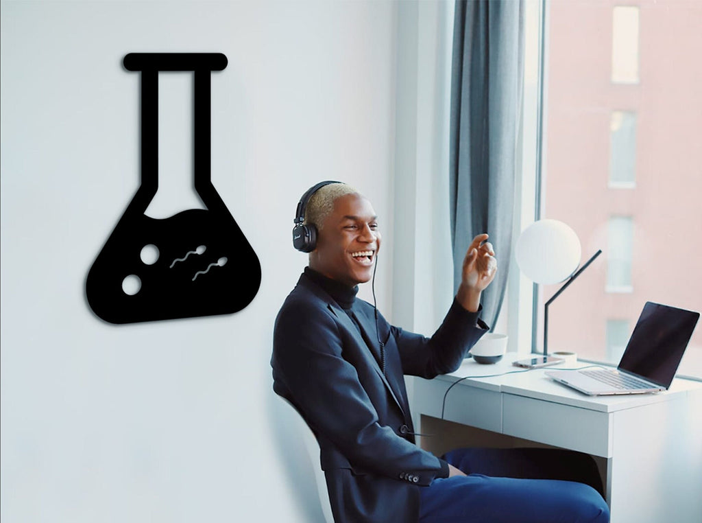 3D Test Tube Wall Art: Medical Lab Decor, Science Gift