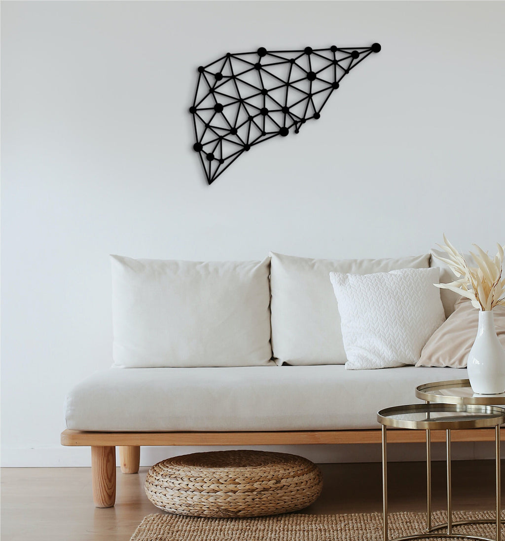 3D Liver Art: Gastroenterology Clinic Wood Decor