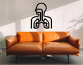 Pulmonology Art: 3D Shadow Lungs Wood Wall Decor