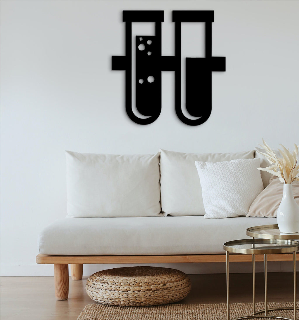 Test Tube Wall Art: Medical Lab Decor, Student Gift
