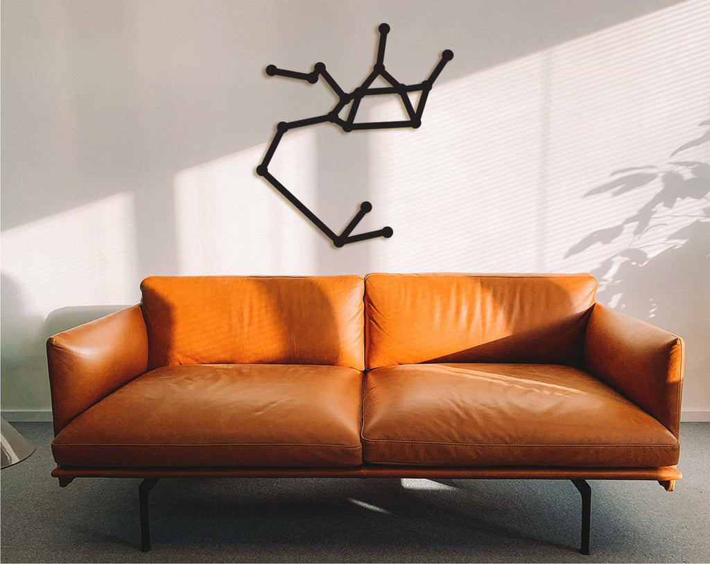Geometric Sagittarius Zodiac Sign: 3D Wood Wall Art