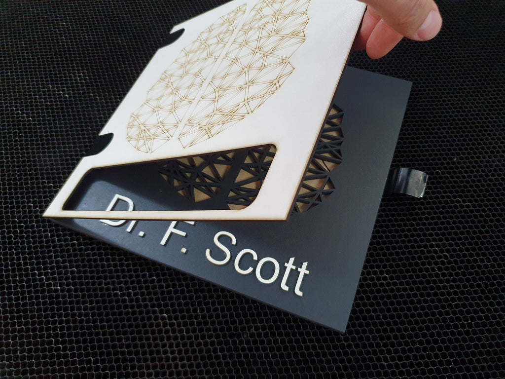 Laser Cut Wood Brain Art: Neurology Office Decor