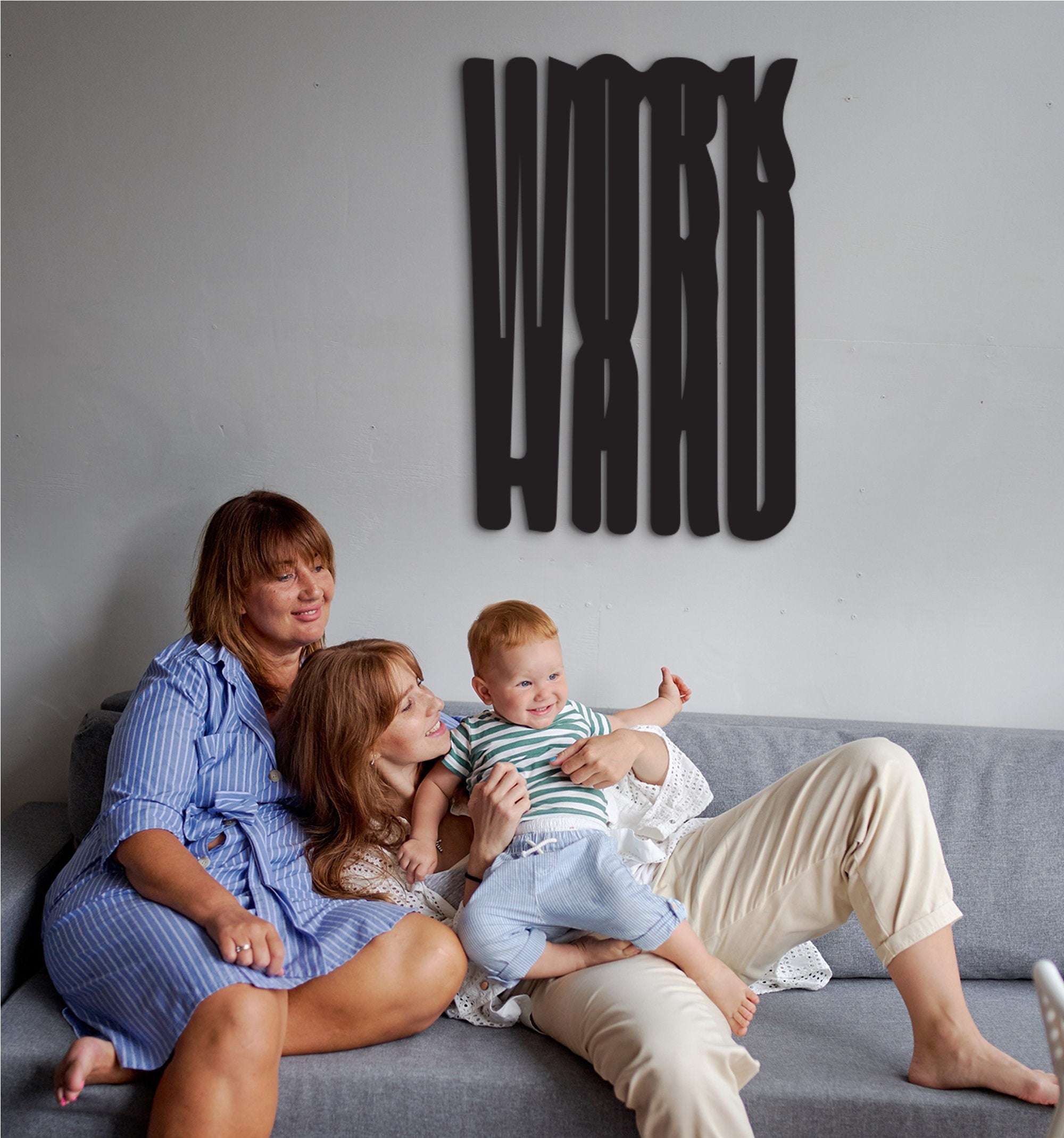 Work Hard Wood Wall Decor: Laser Cut Motivational Office Art