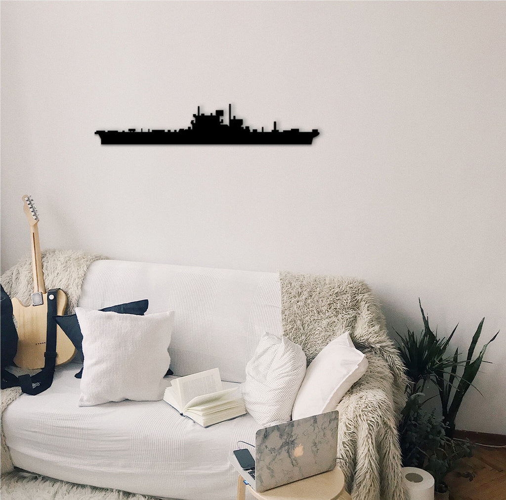 HMS Dreadnought Wood Wall Art: Marine Veteran Gift