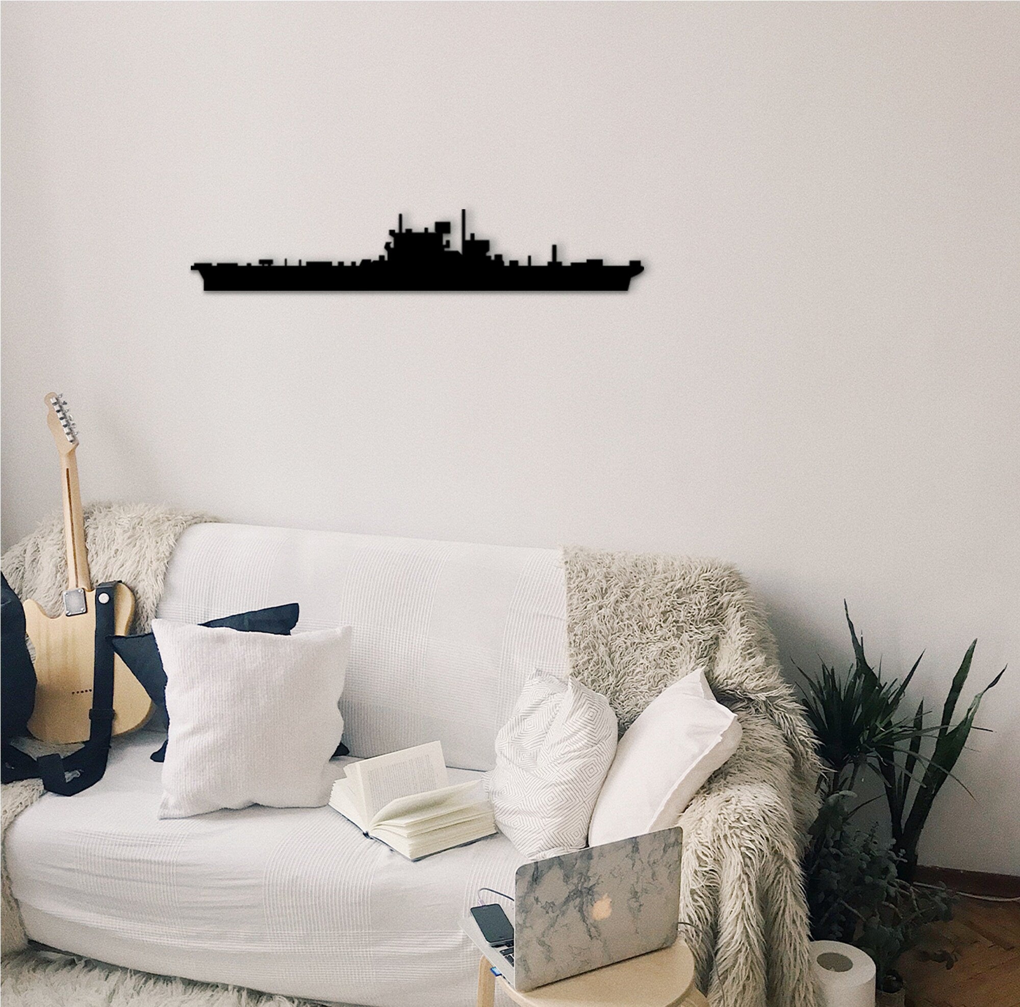 HMS Dreadnought Wood Wall Art: Marine Veteran Gift