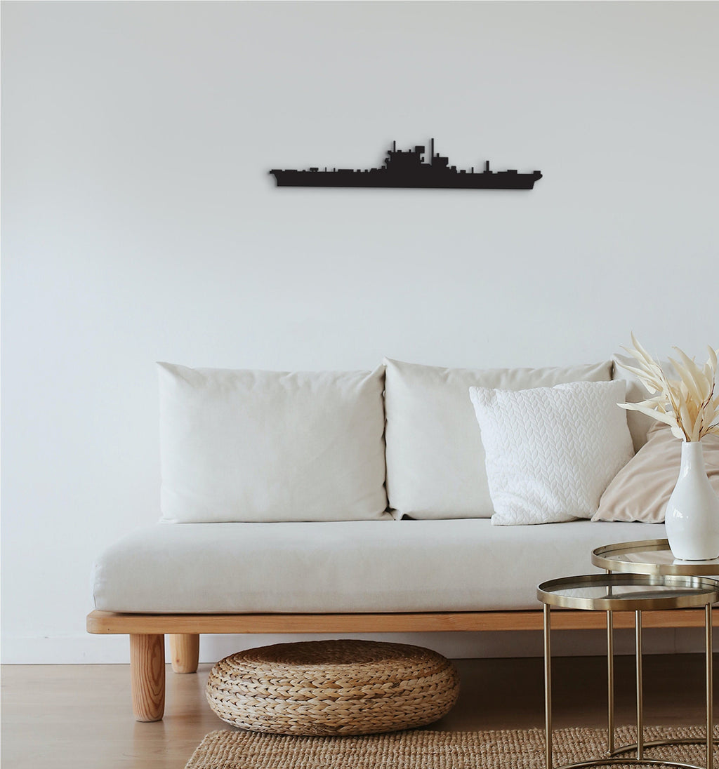 HMS Dreadnought Wood Wall Art: Marine Veteran Gift