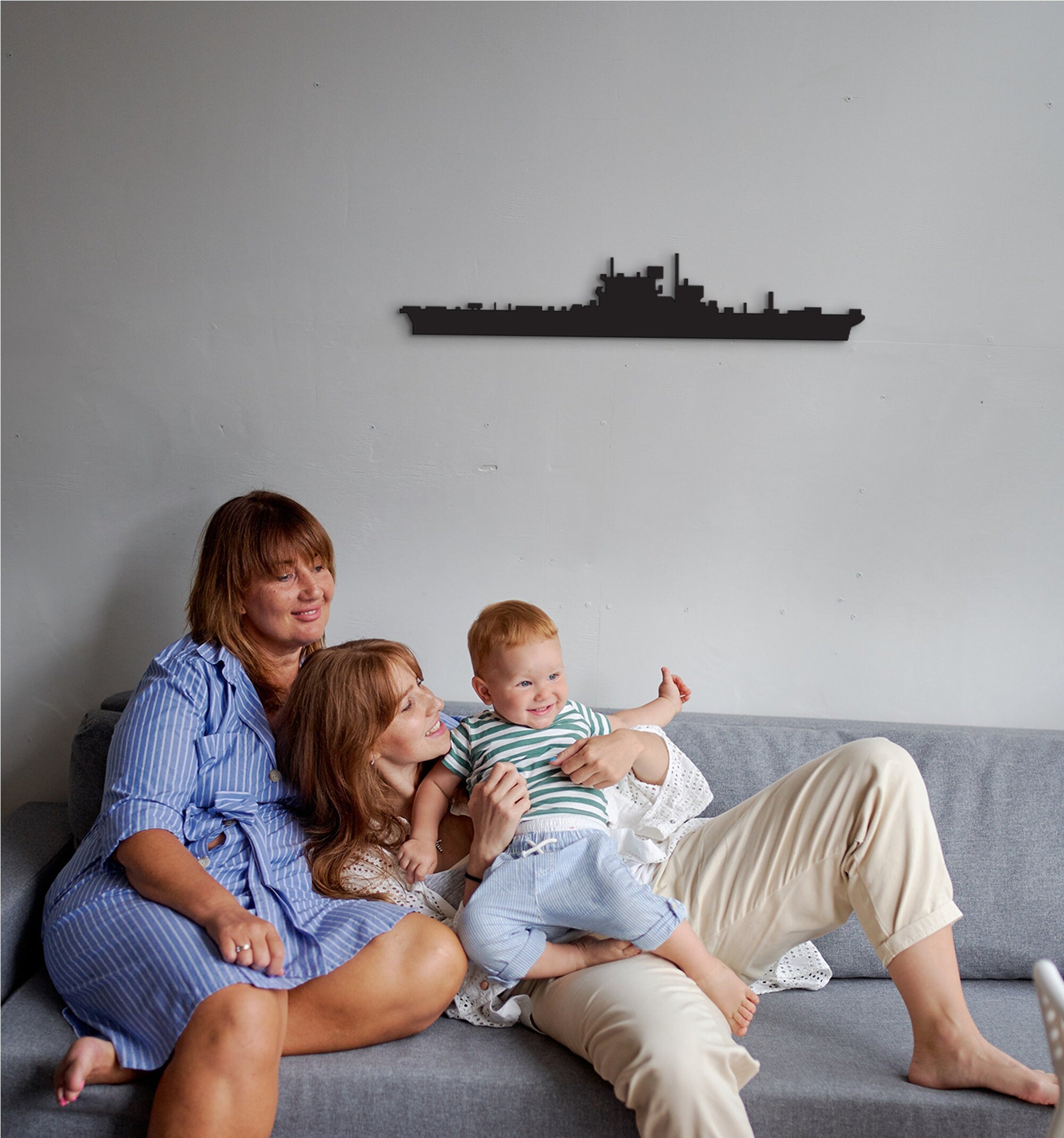 HMS Dreadnought Wood Wall Art: Marine Veteran Gift