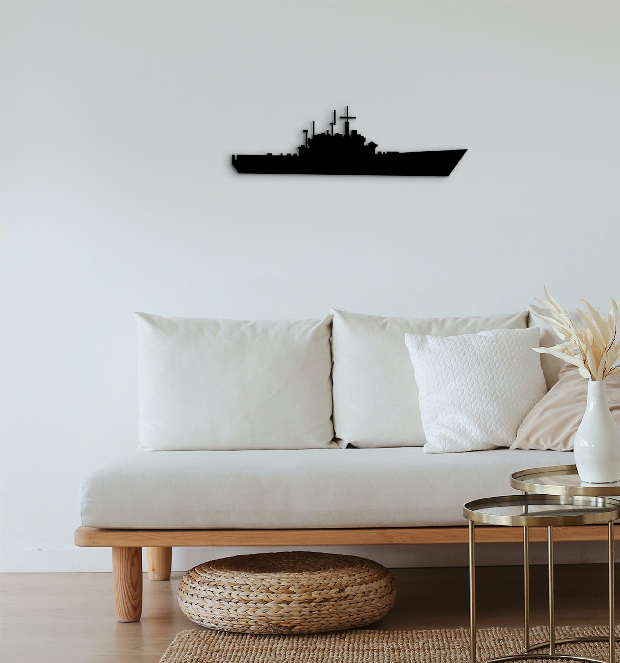 Bismarck Ship Wood Wall Art: Marine Veteran Gift