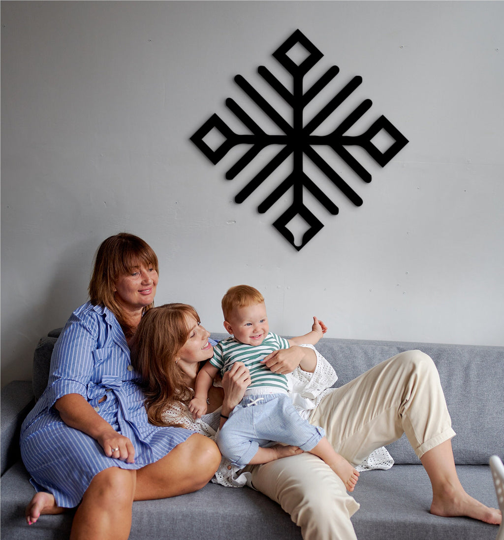 Geometric Wood Wall Art: Modern Office Decor, Black Sculpture