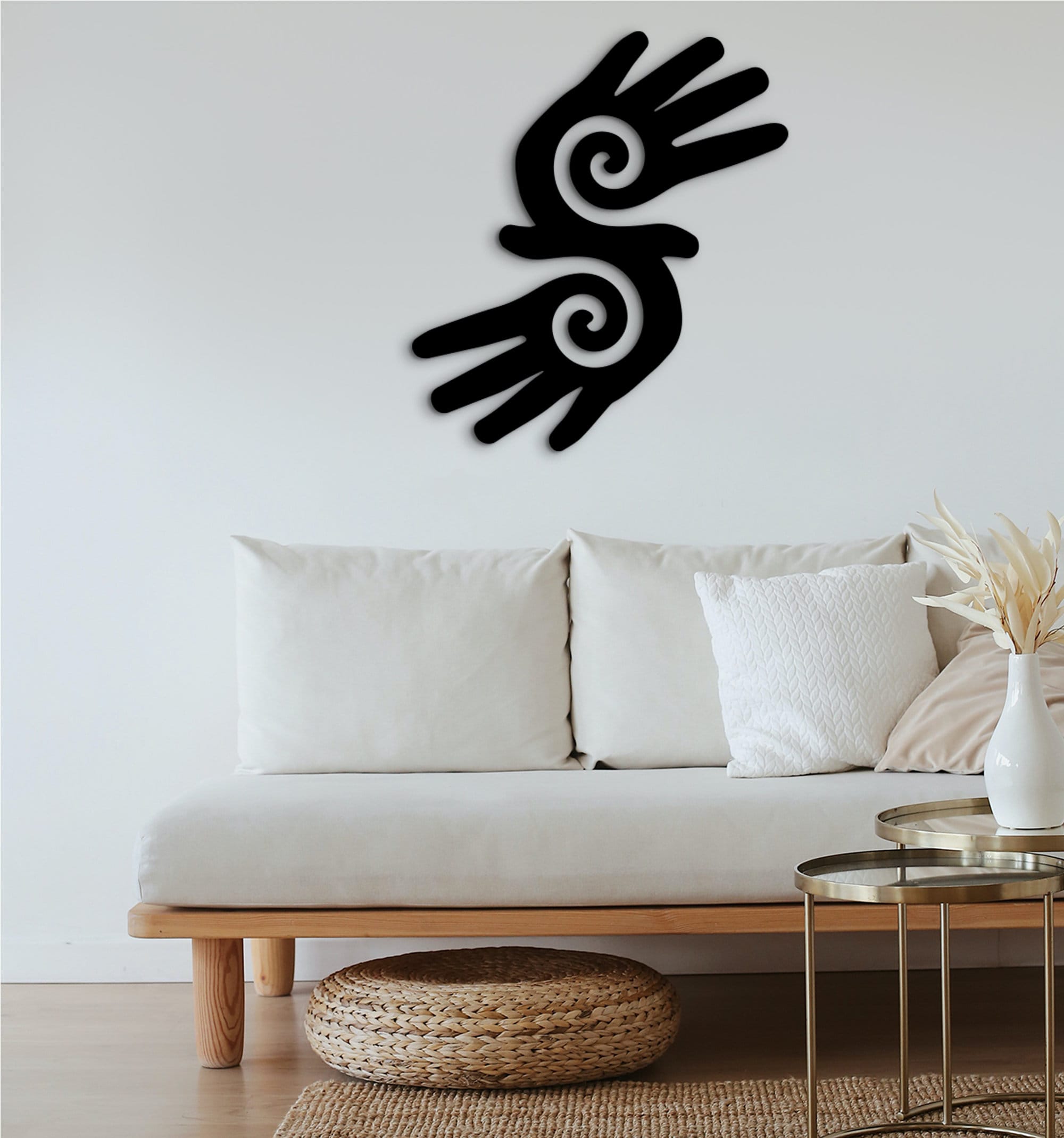 Hopi Hand Wood Wall Art: Native American Decor