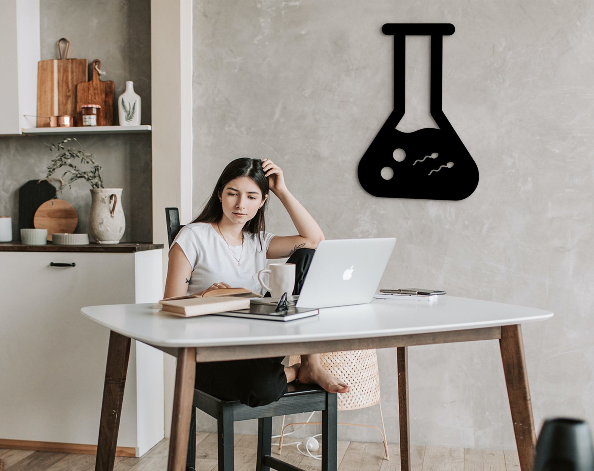 3D Test Tube Wall Art: Medical Lab Decor, Science Gift