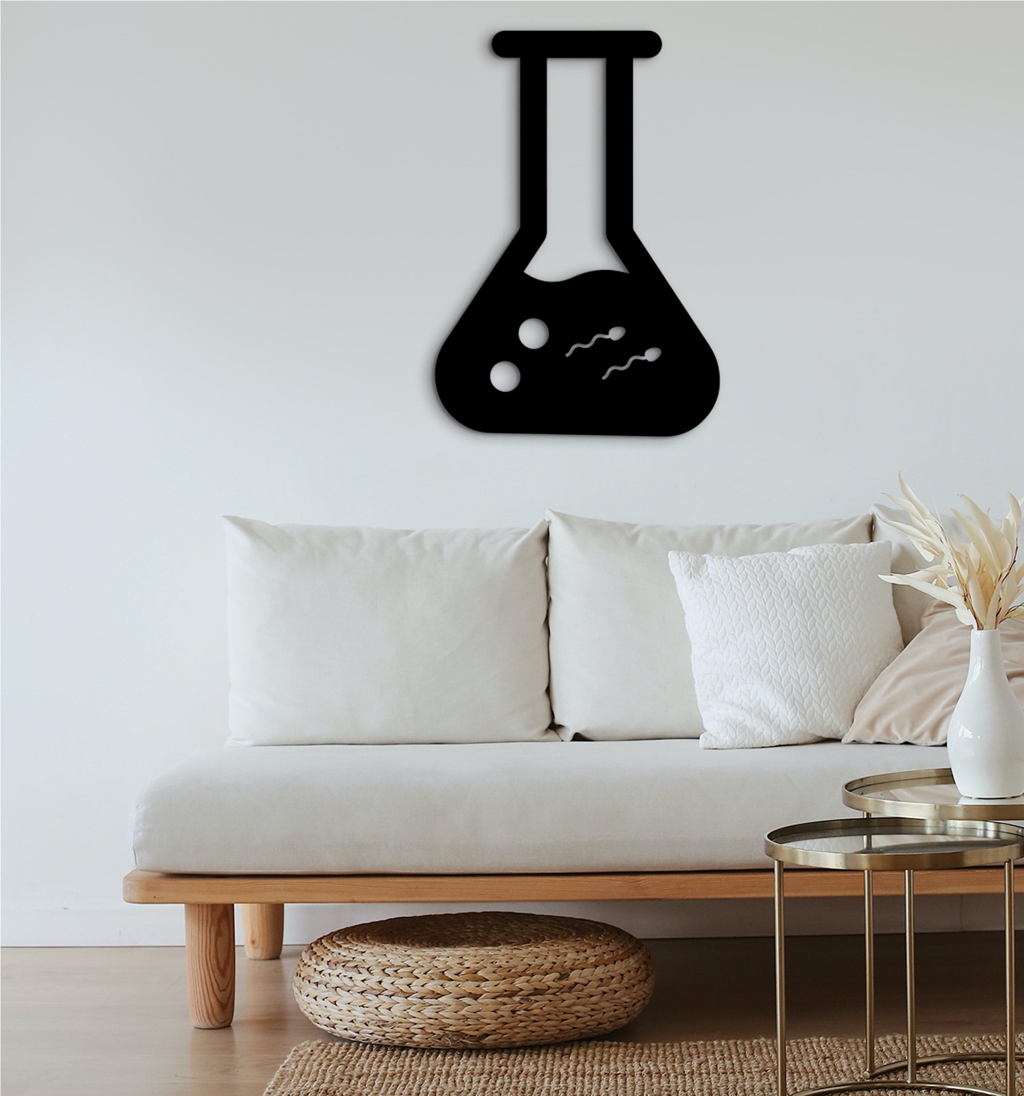 3D Test Tube Wall Art: Medical Lab Decor, Science Gift
