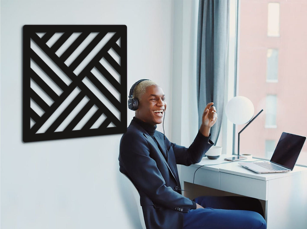 Geometric Wood Wall Art: Laser Cut Modern Home Decor