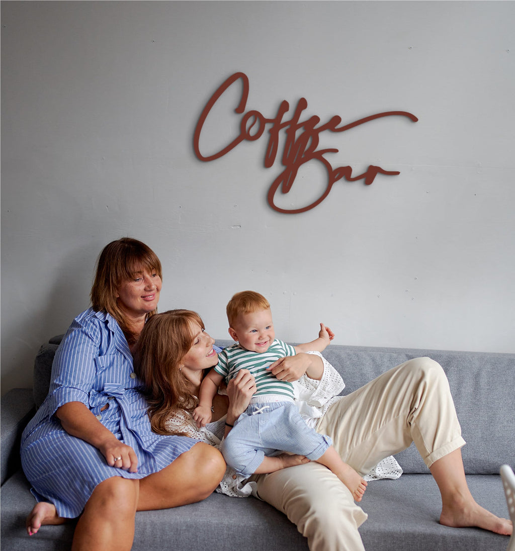 Coffee Bar Wood Sign: Laser Cut Wall Decor