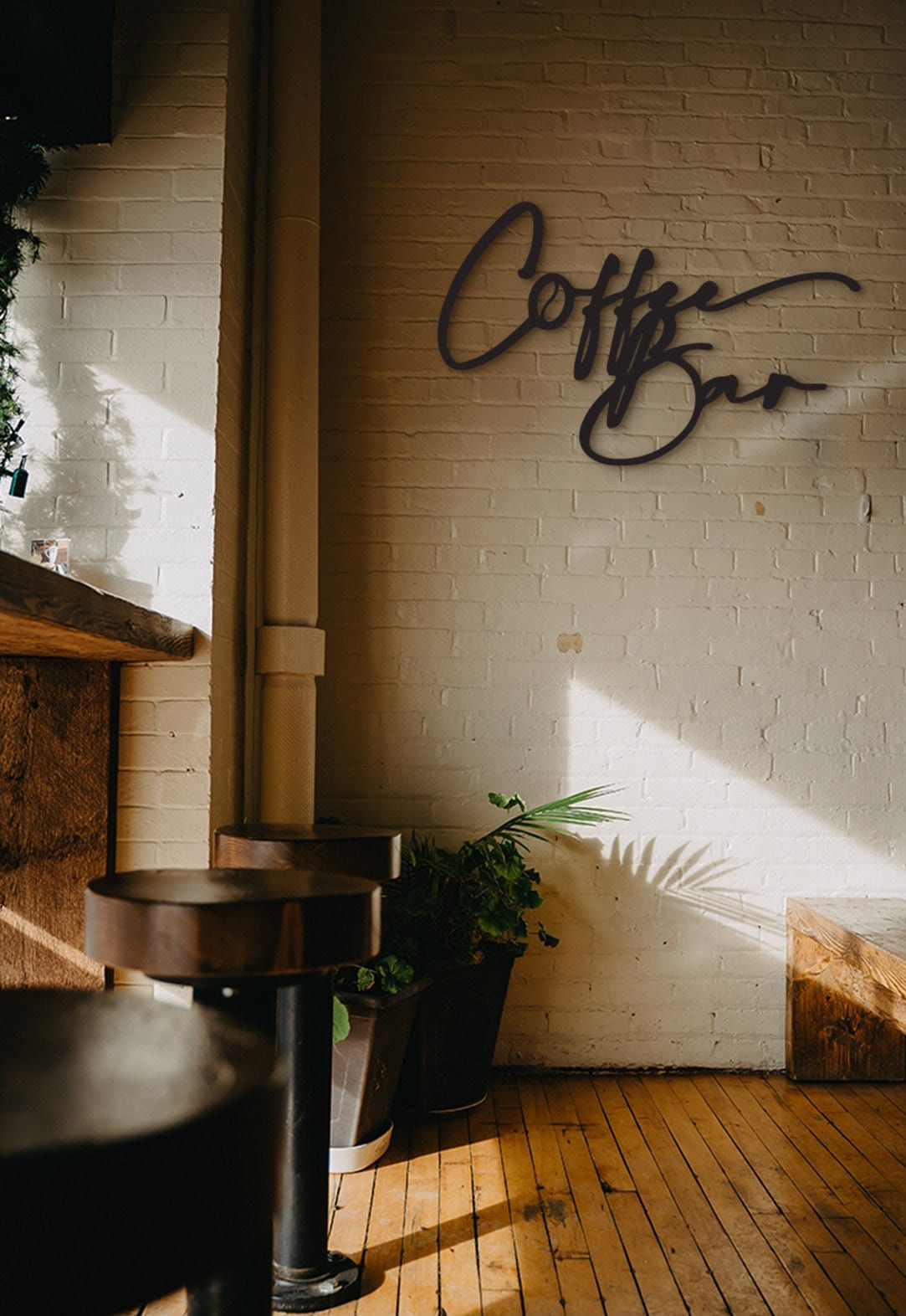 Coffee Bar Wood Sign: Laser Cut Wall Decor