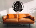 Geometric Monstera Leaf Wood Wall Art: Tropical Home Decor