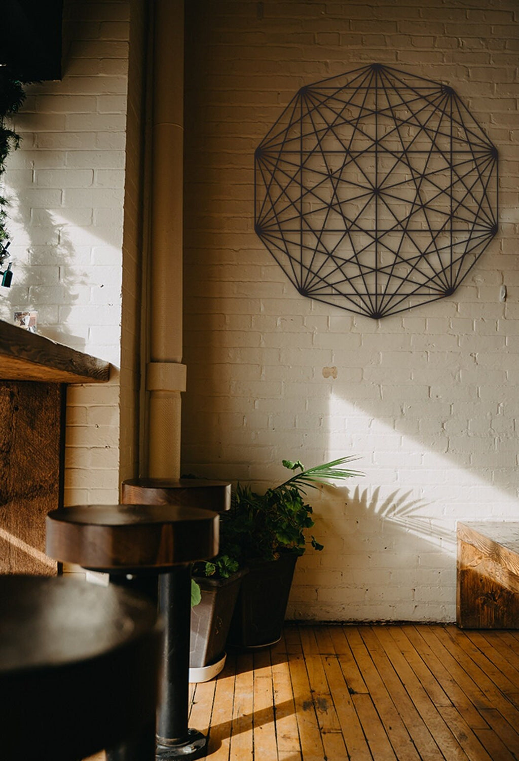 Geometric Wood Wall Art: Laser Cut Home Decor