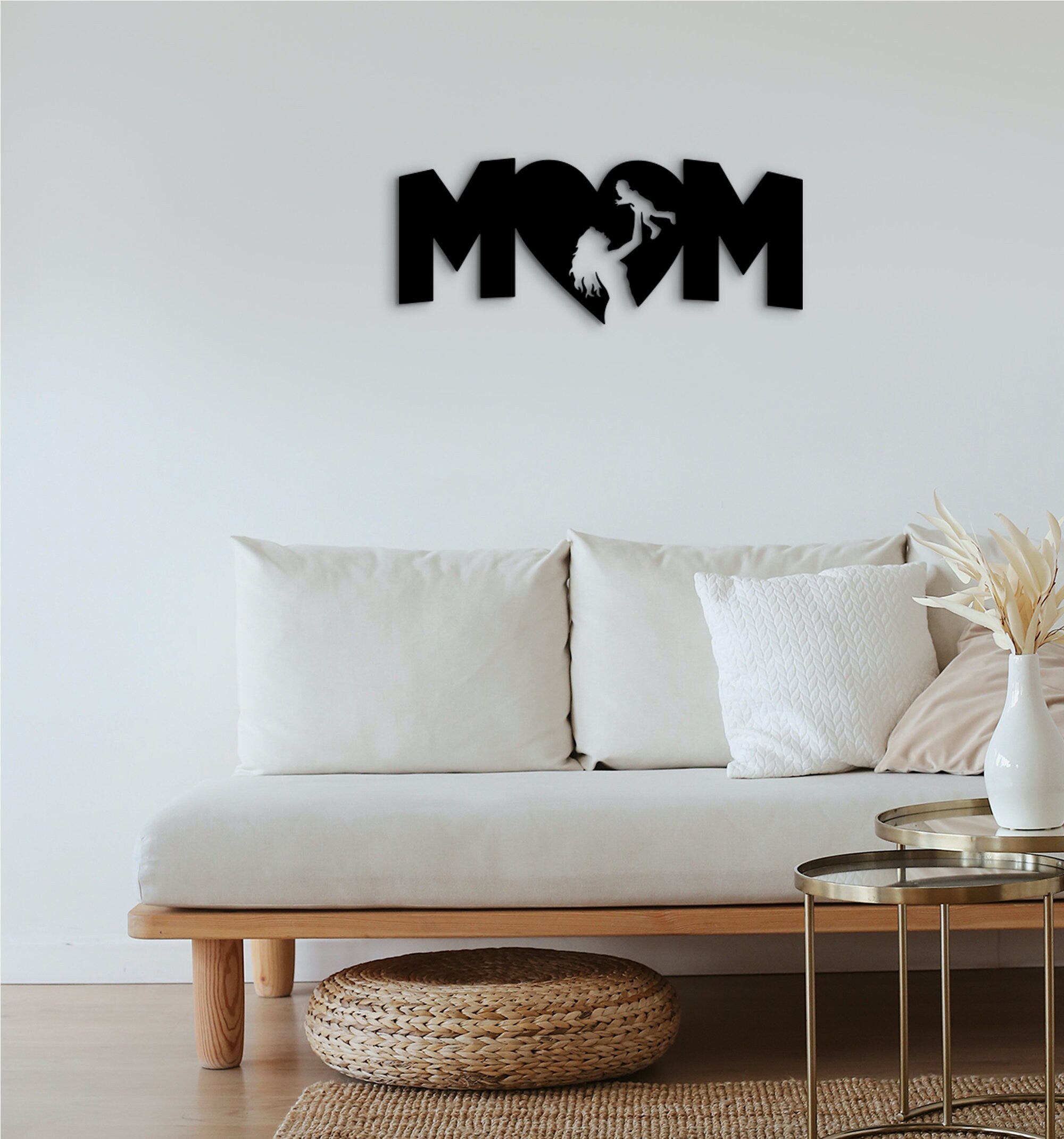 3D Shadow Mom Wall Decor, Gift for Mom
