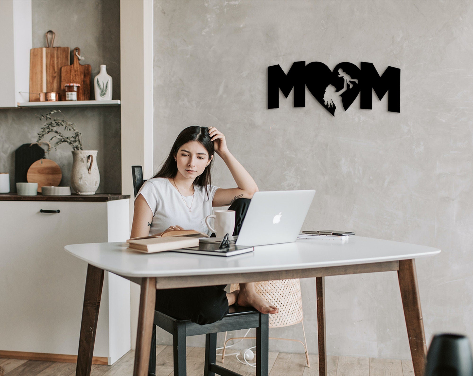 3D Shadow Mom Wall Decor, Gift for Mom