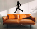 Runner Wall Art: Geometric Sports Decor, Gift for Athlete