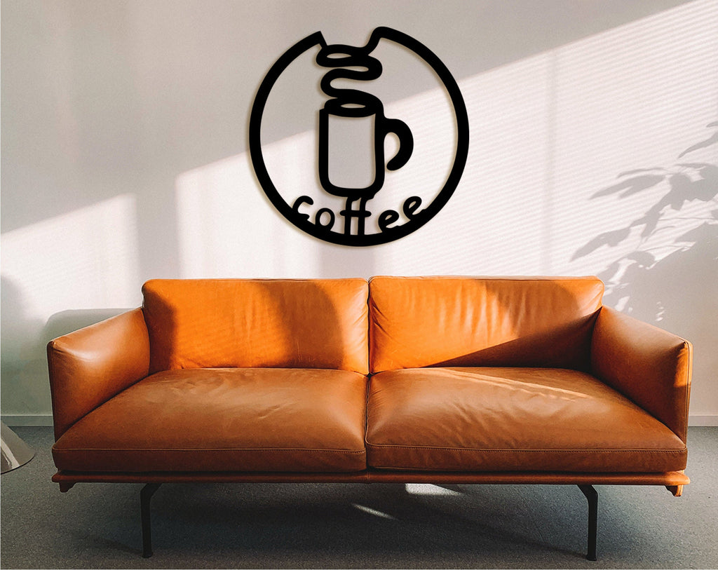 Coffee Bar Wood Sign: 3D Shadow Wall Decor