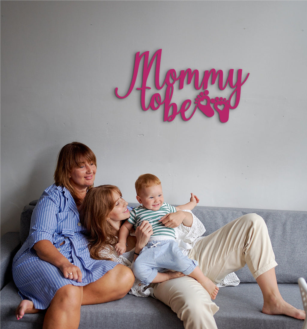 Mommy To Be Wood Wall Decor: Baby Room Gift