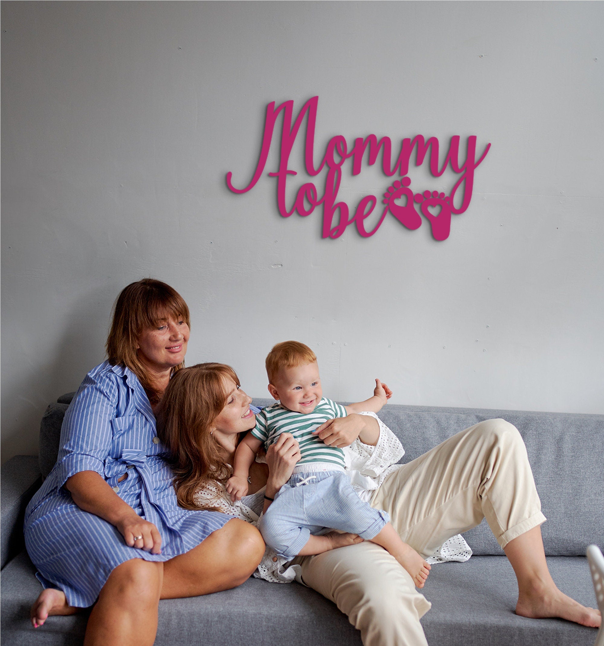 Mommy To Be Wood Wall Decor: Baby Room Gift