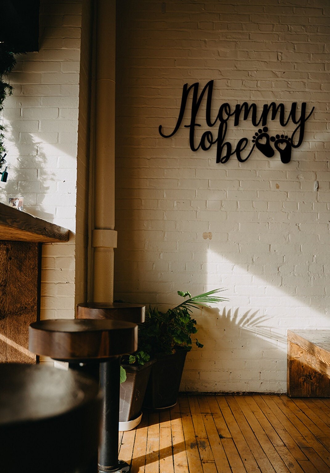 Mommy To Be Wood Wall Decor: Baby Room Gift