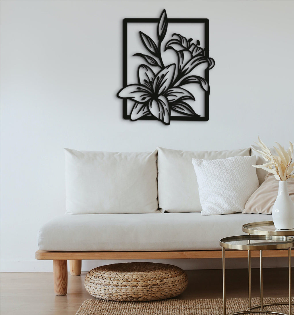Fleur De Lis Wood Wall Art: Handcrafted Floral Decor