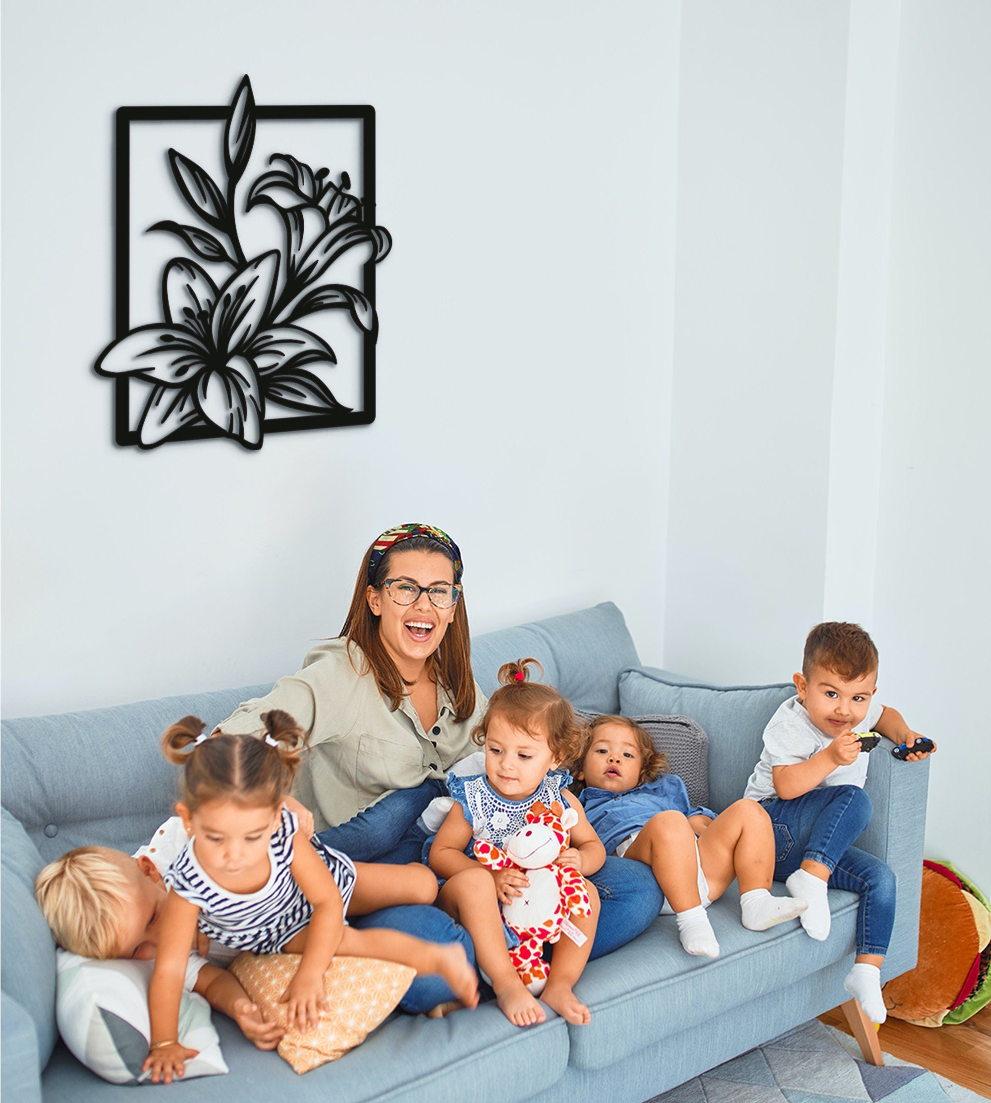 Fleur De Lis Wood Wall Art: Handcrafted Floral Decor