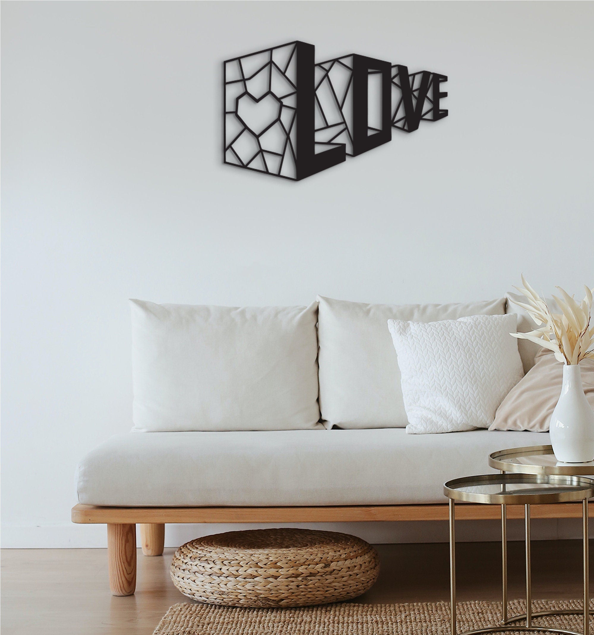 Love Wood Wall Art: 3D Shadow Home Decor