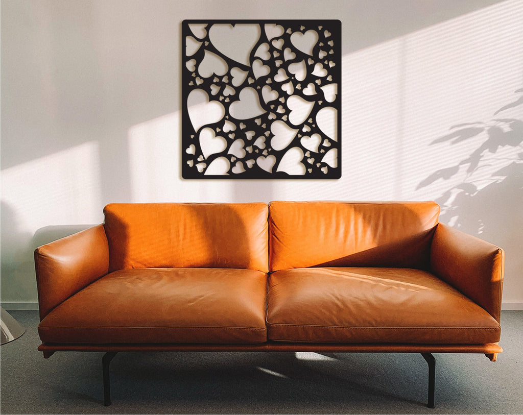 Love Heart Wooden Wall Art: 3D Shadow Decor