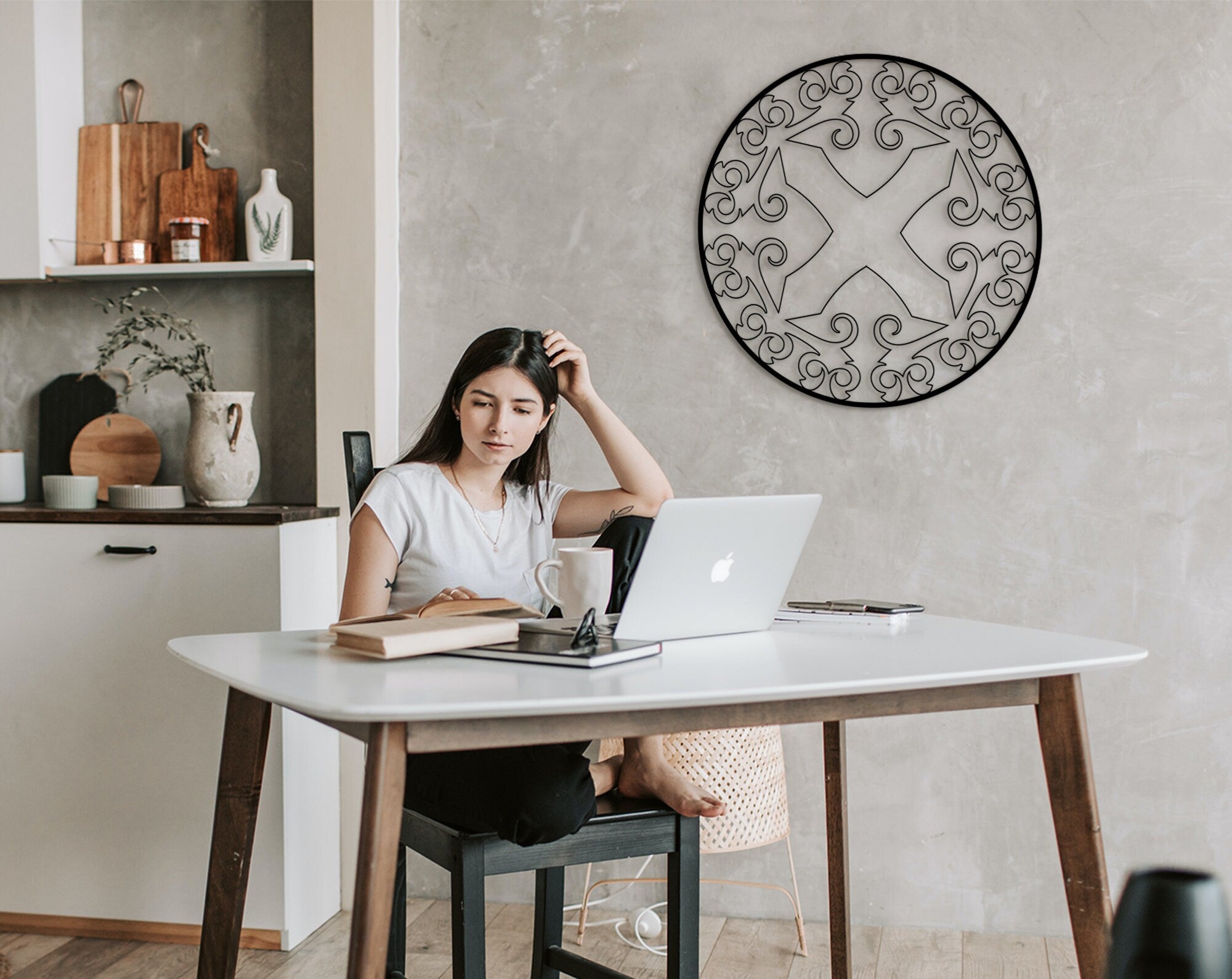 Laser Cut Wood Wall Art: Geometric Home Decor