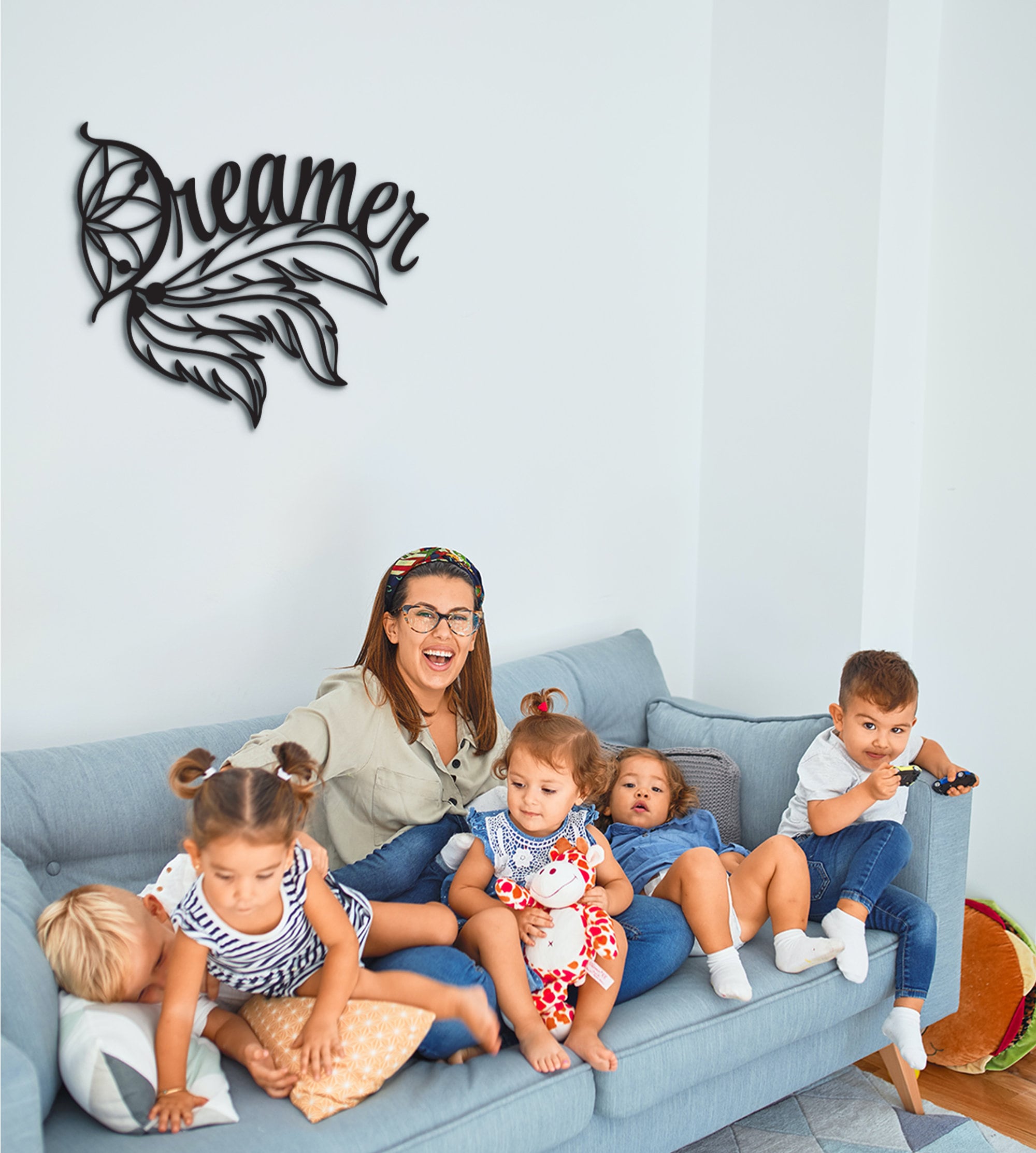 Dreamer Decor: Laser Cut Wood Wall Art, Motivational Sign