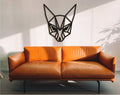 Geometric Fox Wood Wall Art: Laser Cut Decor