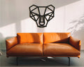 Geometric Bear Head: Wooden Wall Art, Nursery Decor