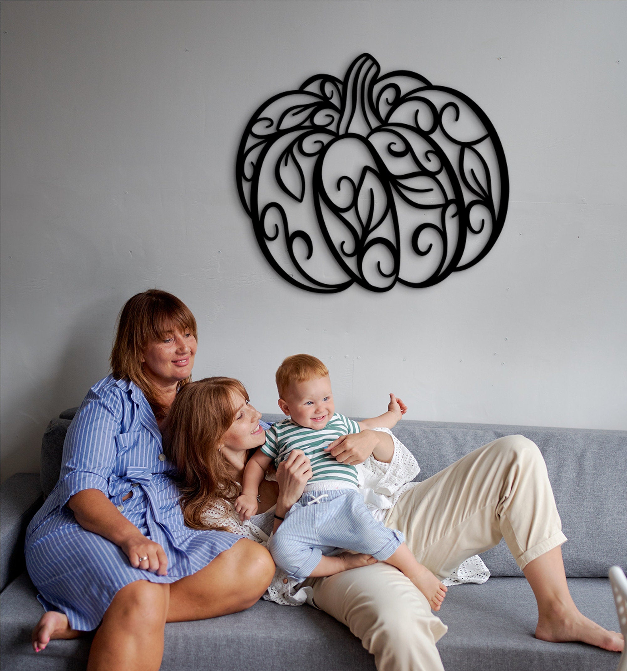 Thanksgiving Wood Pumpkin Decor: Fall Wall Art