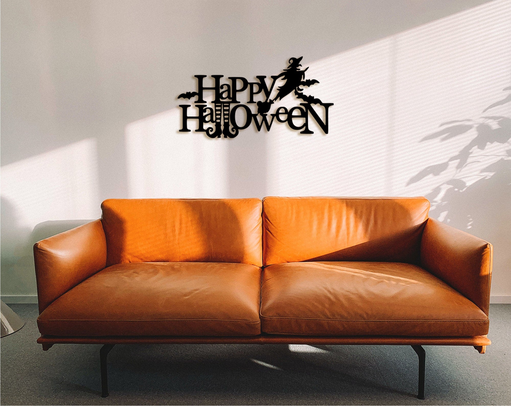 Happy Halloween Wood Sign: Spooky Wall Decor