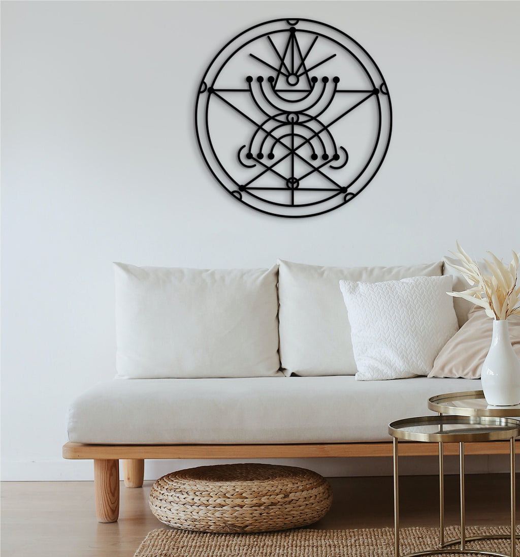 Wooden Menorah Wall Art: Jewish Symbol Hanging Decor