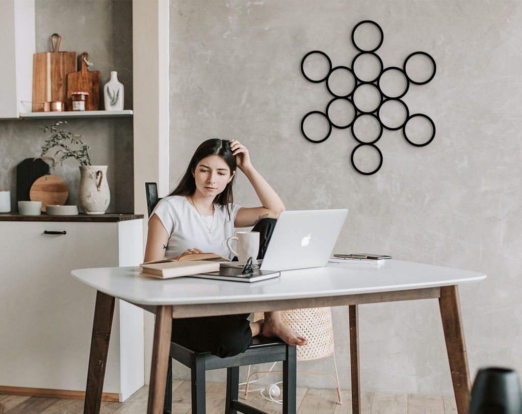 Sacred Geometry Wood Wall Art: Fruit of Life Decor
