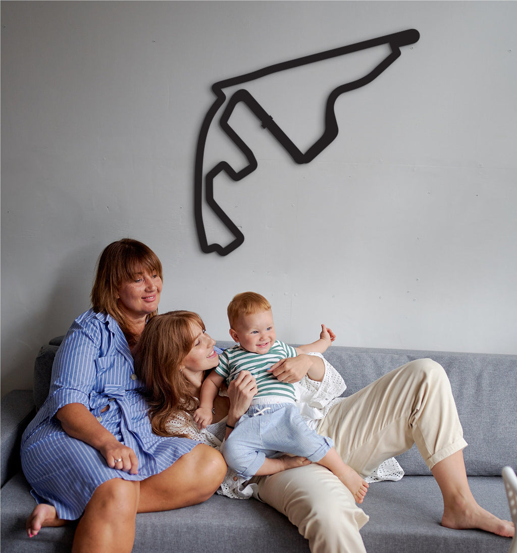 Yas Marina Circuit Wall Art: Formula 1 Race Track Sign