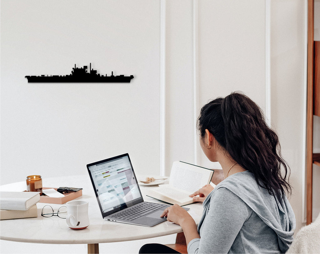 HMS Dreadnought Wood Wall Art: Marine Veteran Gift