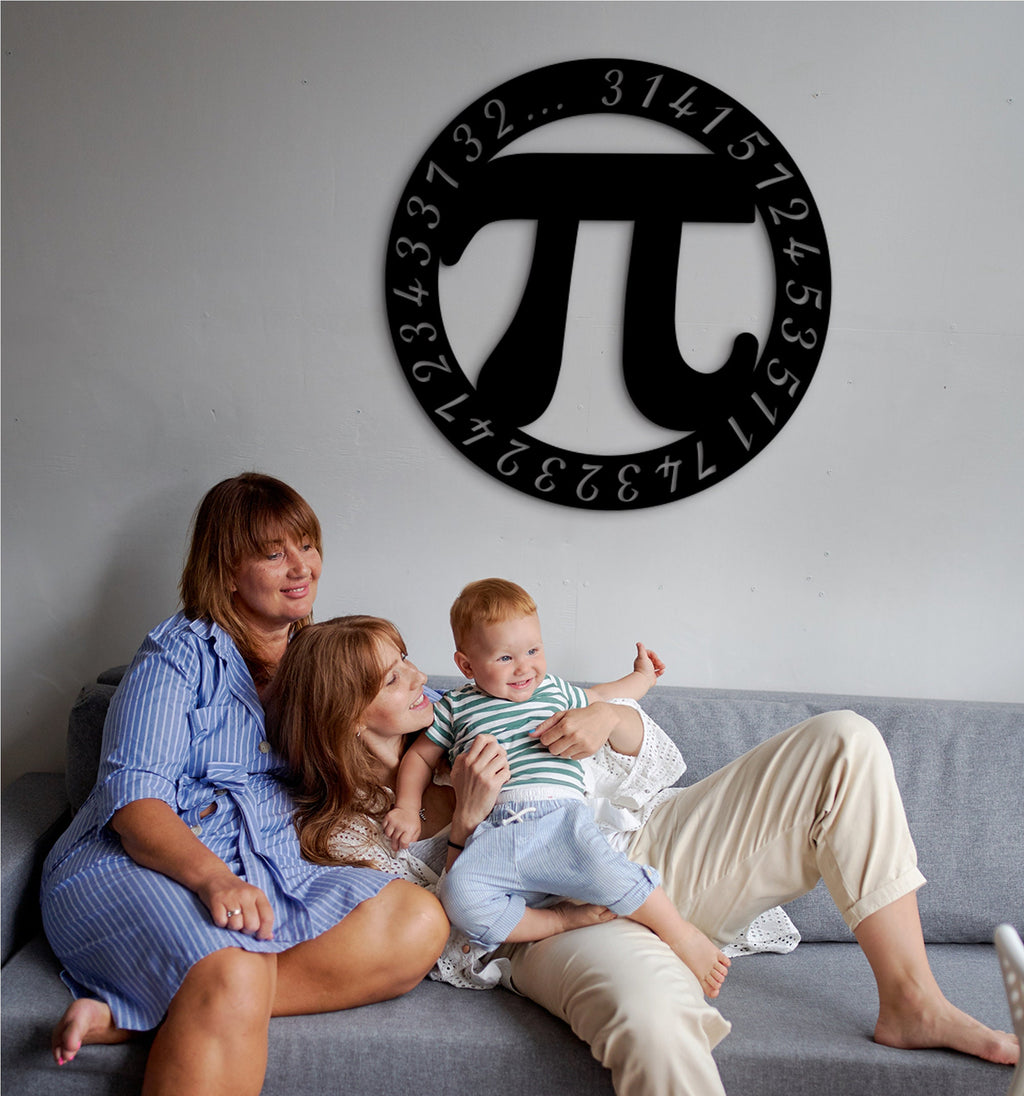Pi Day Wood Wall Decor: Math Symbol Art