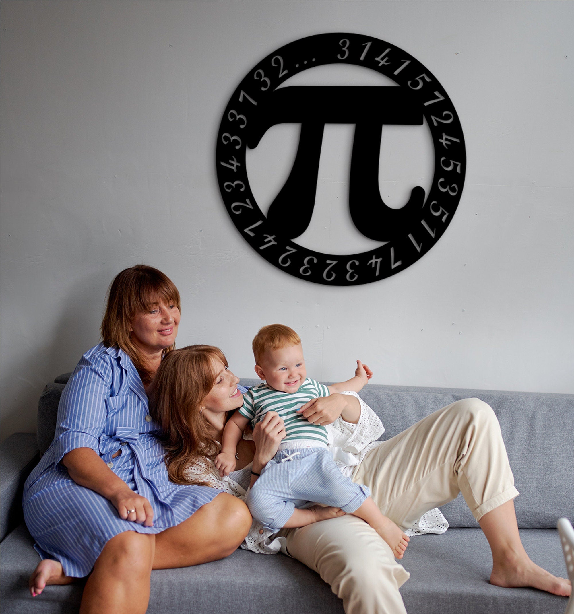 Pi Day Wood Wall Decor: Math Symbol Art
