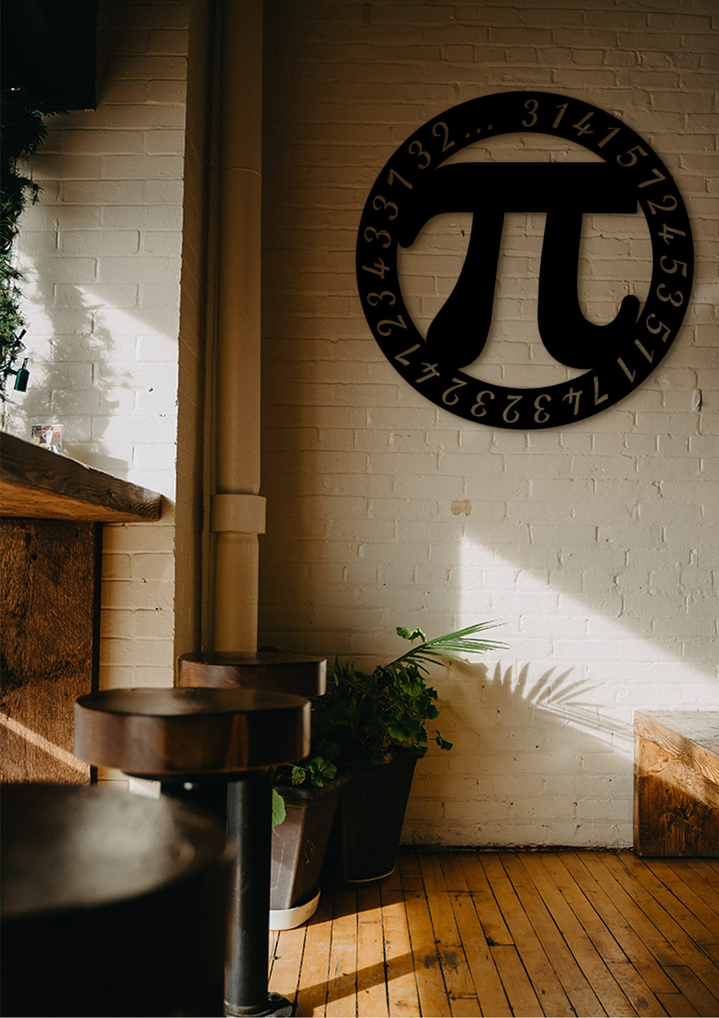 Pi Day Wood Wall Decor: Math Symbol Art