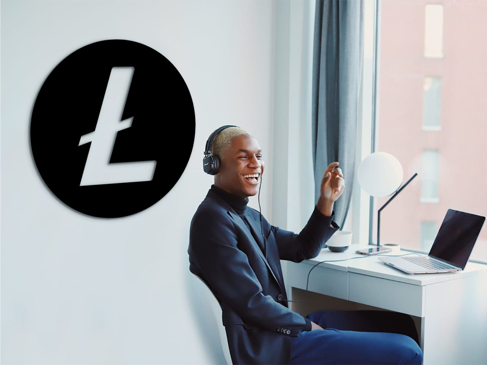 Litecoin Wood Wall Art: 3D Shadow Effect Crypto Decor