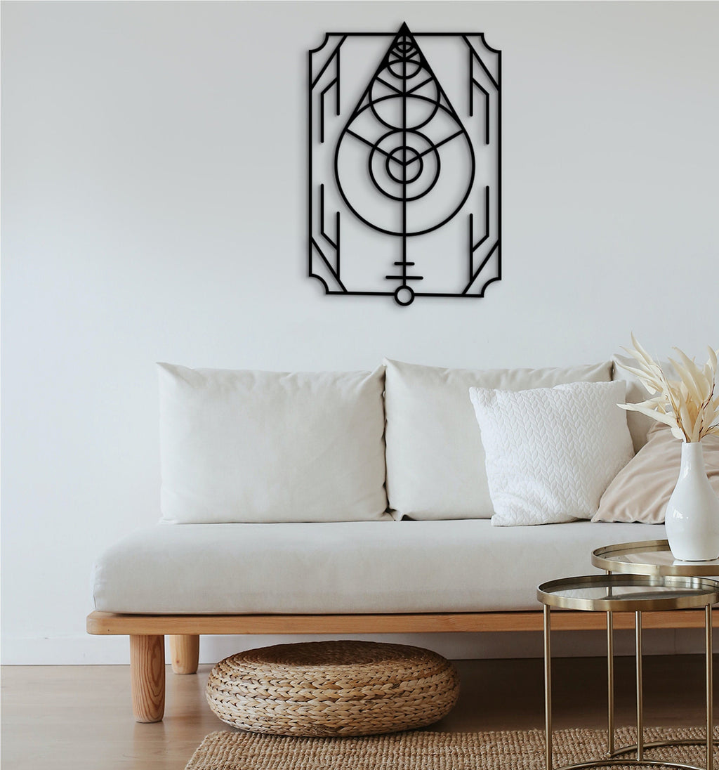 Geometric Leaf Wooden Wall Decor: Modern Art Hanging