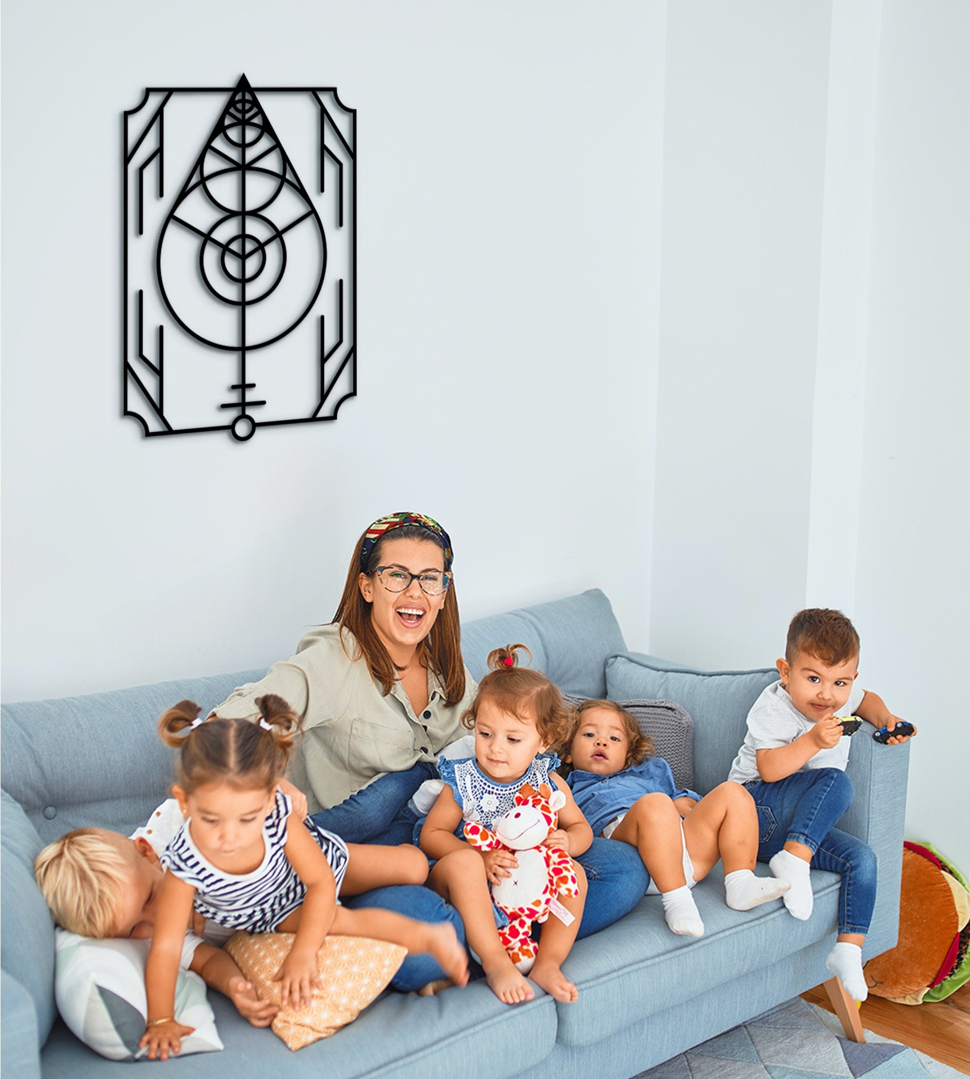 Geometric Leaf Wooden Wall Decor: Modern Art Hanging